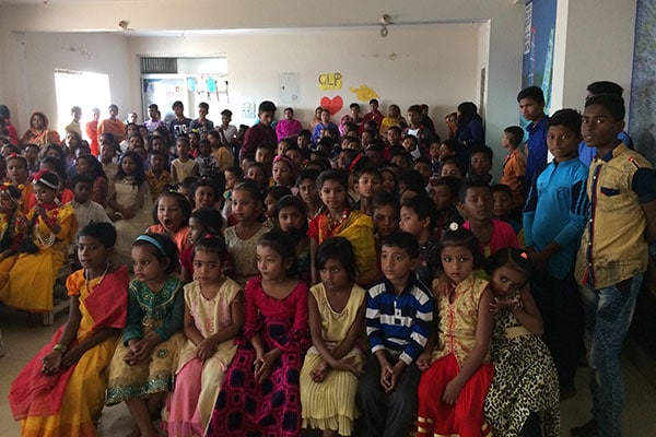 Seven dedicated employees tutor children in the Gulshan Literacy Program for 3rd